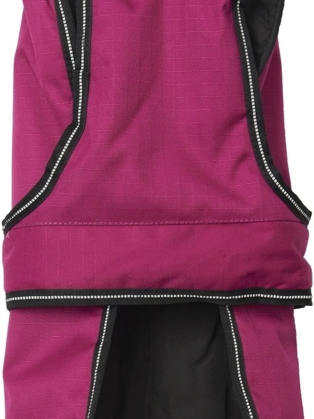 Magenta Waterproof Dog Coat with Reflective Trim